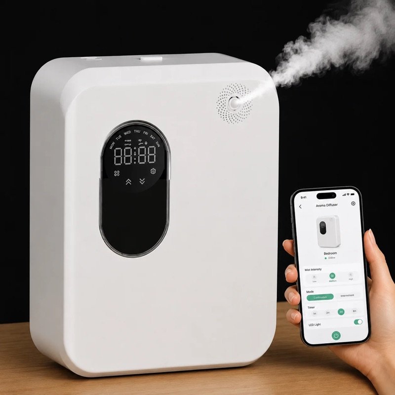 Smart Aroma Diffuser with App Scheduling