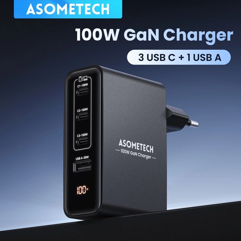 100W GaN Fast Charger (4-Port)