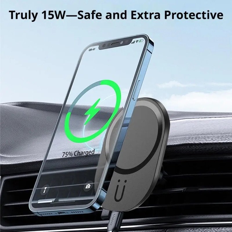 Magnetic Phone Mount with Wireless Charging