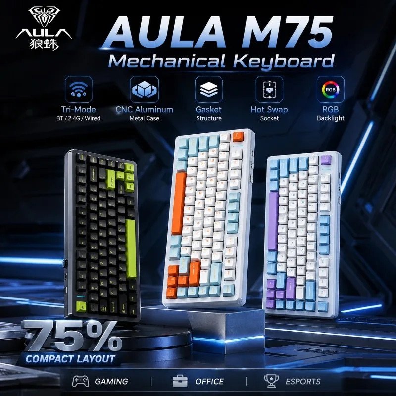 Wireless Mechanical Keyboard 75%