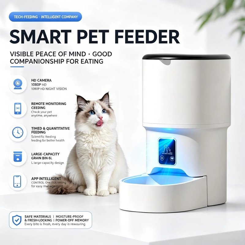 Pet Camera with Treat Tosser