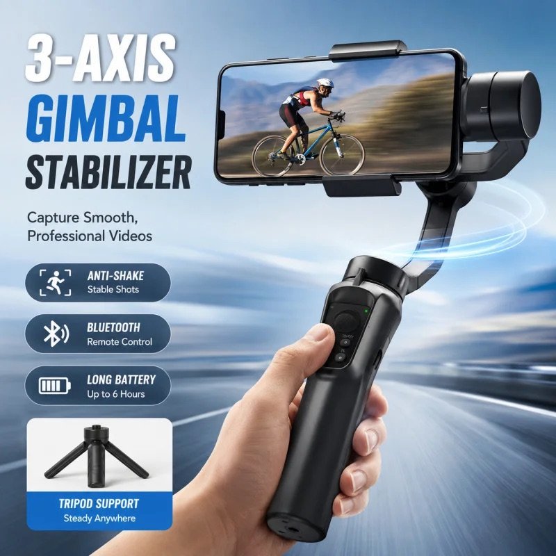 3-Axis Smartphone Gimbal Stabilizer
